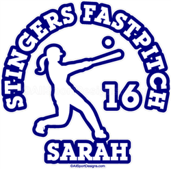 softball window stickers decals clings & magnets