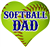 Softball DAD car stickers clings decals & magnets