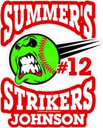 softball stickers clings decals & magnets