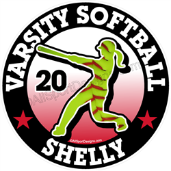 softball window stickers decals clings & magnets