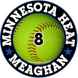 softball stickers clings decals & magnets