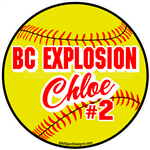 softball stickers clings decals & magnets