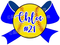 softball stickers clings decals & magnets