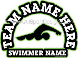 swimming stickers decals clings & magnets