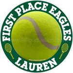 tennis window sticker decal & magnetic decal