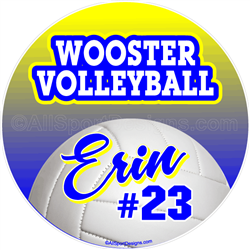 volleyball stickers decals clings & magnets