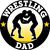 Wrestling DAD stickers decals clings & magnets