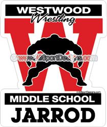 wrestling car stickers decals magnets wall decals