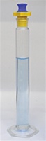 Cylinder, Glass 25mL (mixing cylinder w/ stopper)