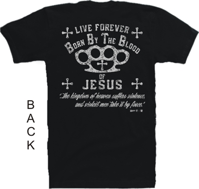 Violent Men & The Kingdom Of God Jesus T-Shirt in Black