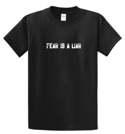 Fear Is A Liar Men's T-Shirt in Black