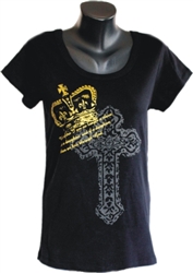 Daughter of God Christian Top in Black