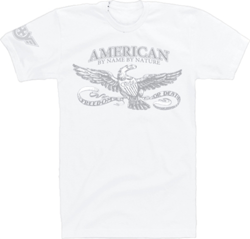 American By Name By Nature T-Shirt in White