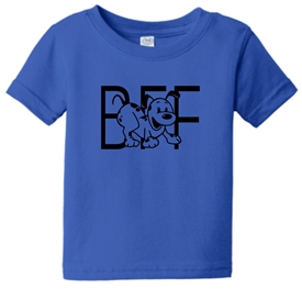 Best Friends Forever Puppy Dog Infant Toddler T-Shirt Blue
