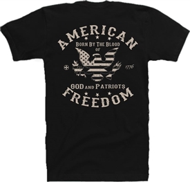 Stars & Stripes Eagle Freedom Patriotic T-Shirt KB