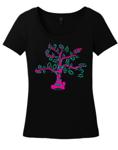 Fruit Of The Spirit Tree Scoop Neck Tee Shirt