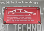 Billet Technology ID Plate for Audi