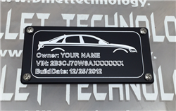 Billet Technology ID Plate for Audi