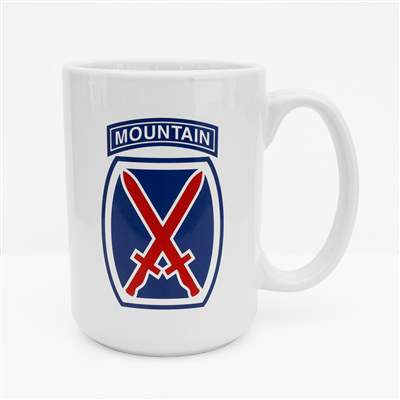 10th Mtn Div Coffee Mug with 10th Mountain Logo