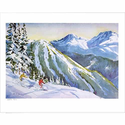 Keystones North Peak Ski Poster Signed By Cecile Johnson