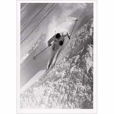 Dick Durrance Skiing Alta Greeting Card