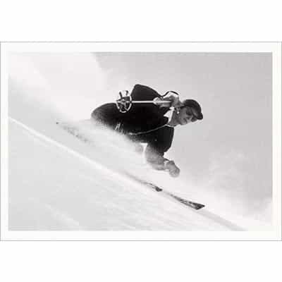 Dick Durrance Skiing Aspen Mountain Greeting Card