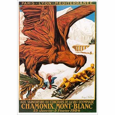 Chamonix Eagle Postcard