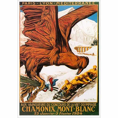 Chamonix Eagle Postcard