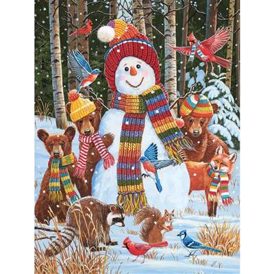Jigsaw Puzzle Visiting The Snowman, 500 Pieces