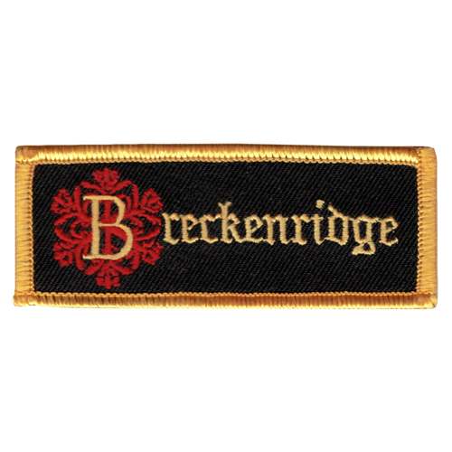 Breckenridge Colorado Embroidered ski area patch. Collect this Breckenridge patch from one Of Summit Country favorite ski destination.