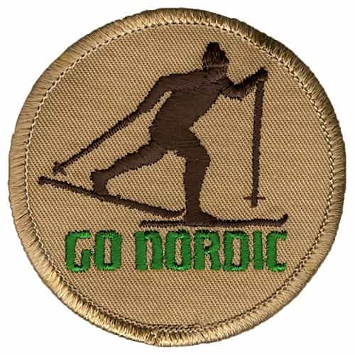 Go Nordic Vintage Ski Patch