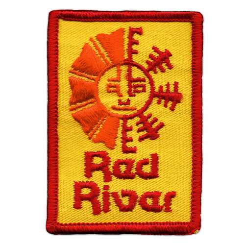 Red River, New Mexico Vintage 1970s Ski Area Patch, 2 x 3 inches