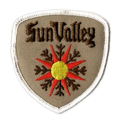 Sun Valley, Idaho Vintage 1970s Ski Resort Patch, 2 3/4 x 3 inches