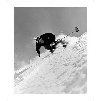 Dick Durrance Skiing  the Fall Line In Sun Valley Photo