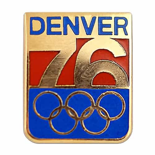 1976 Denver Olympics Vintage Ski Pin