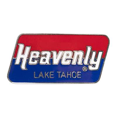 Heavenly Mountain Resort Vintage 1970s Ski Area Pin, 3/4 x 1 1/2 inches