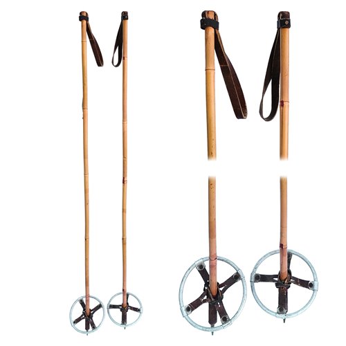 1950s  Children's  Bamboo Vintage Ski Poles