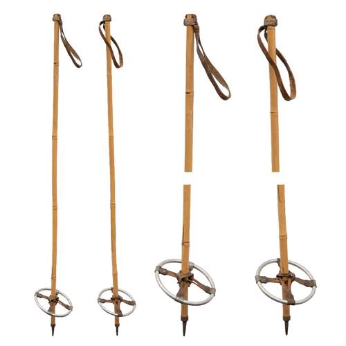 1940s Children's Bamboo Ski Poles