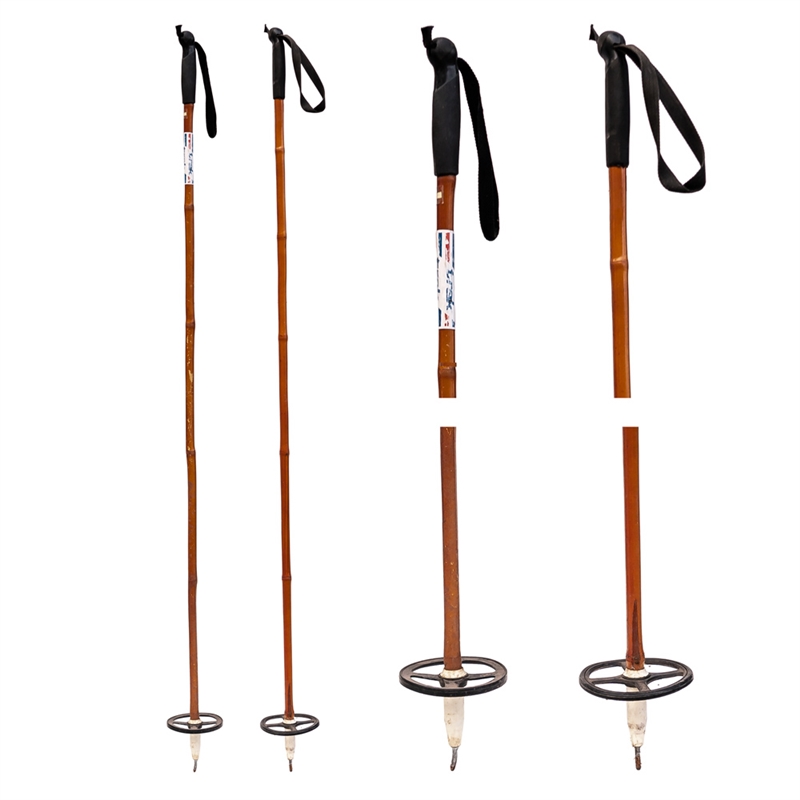 1970s trak Vintage Bamboo Cross Country Ski Poles