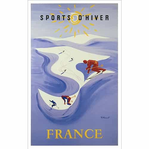 Sports d Hiver France Ski Poster (2 Sizes)