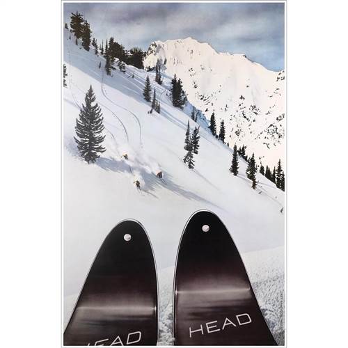 Head Skis at Alta Ski Poster