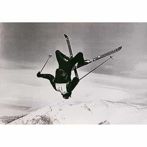 Copper Mtn. CO Original 1970s Backflip Ski Poster with the Continental Divide in the background.