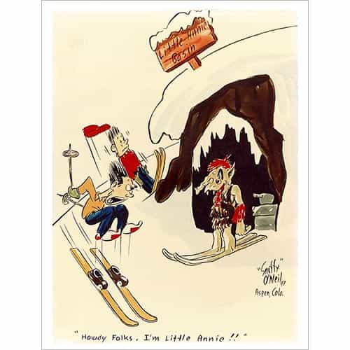 Snuffy ONeil Little Annies Ski Poster (2 Sizes)