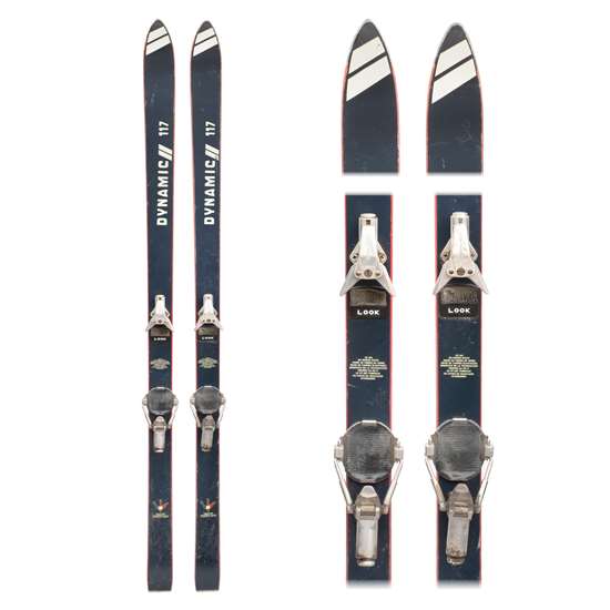 1970's Dynamic 117 Vintage Skis with Look Nevada Bindings.