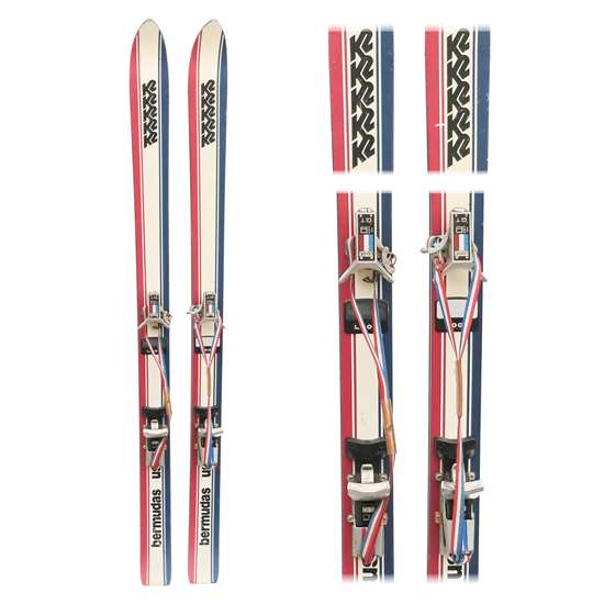 1970's K2 Bermudas Vintage Skis with Look Gt Bindings