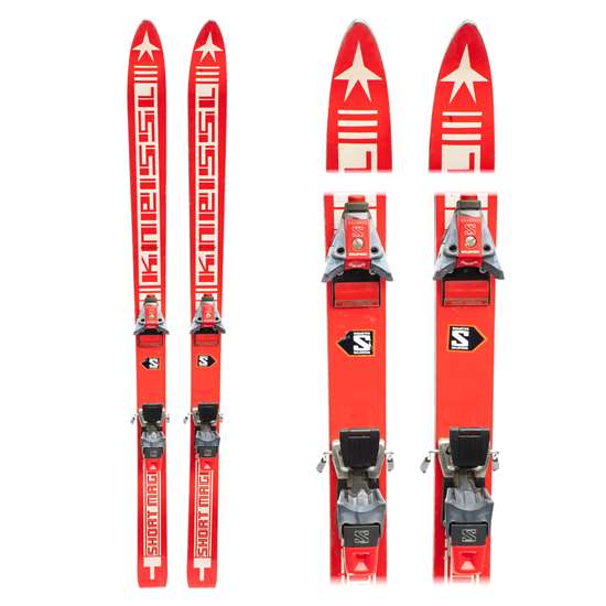 1970's Kneissl Short Magic Vintage Skis with Salomon 647 Bindings