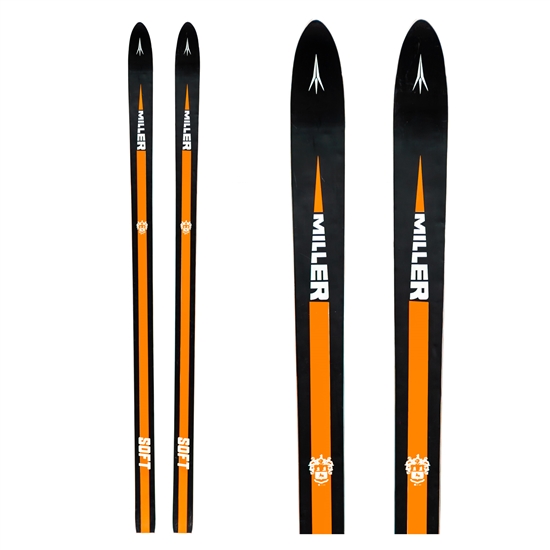 1970s Miller Super Soft Vintage Unmounted Powder Skis, 185 cm