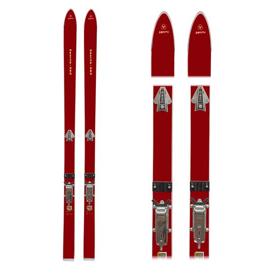 1960's Zenith Vintage Wooden Skis with Grano Bindings