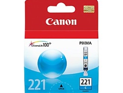 Canon CLI-221C Genuine Cyan Ink Cartridge 2947B001