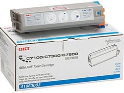 Okidata 41963003 Genuine Cyan Toner Cartridge Type C4